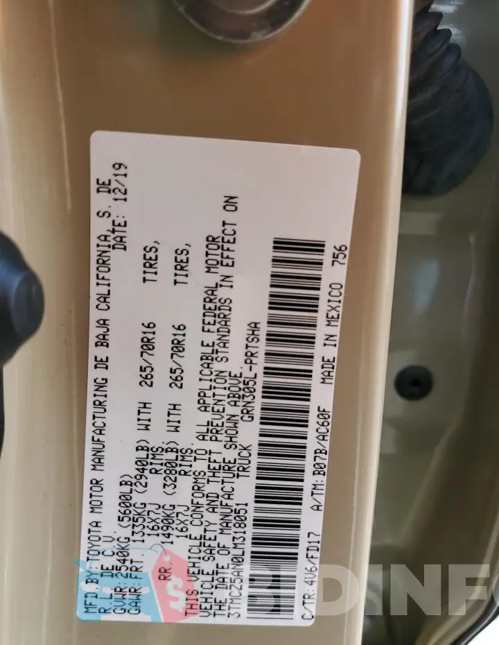 3TMCZ5AN0LM318051 Photo# 12