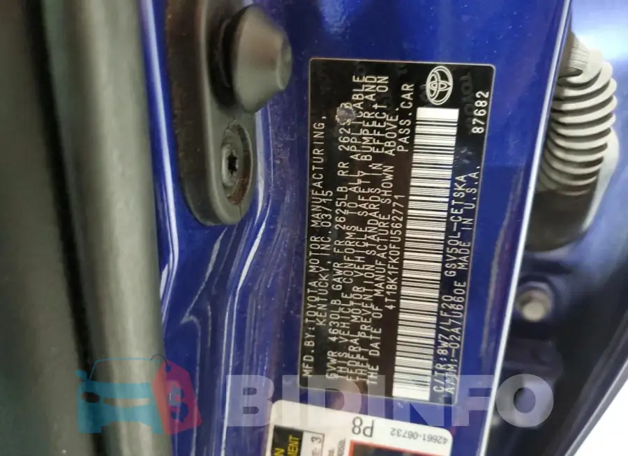 4T1BK1FK0FU562771 Photo# 13