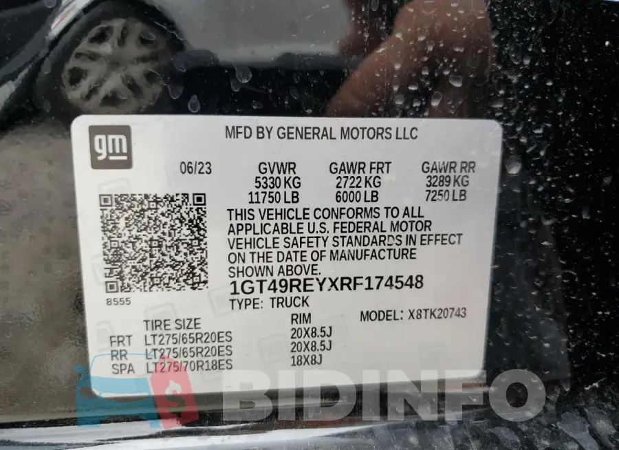 1GT49REYXRF174548 Photo# 12