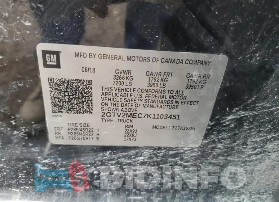 2GTV2MEC7K1103451 Photo# 12
