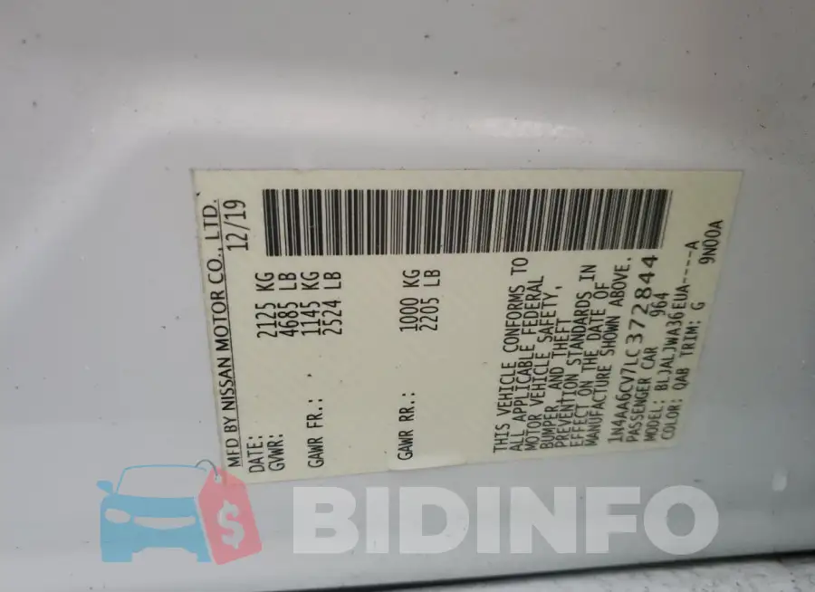 1N4AA6CV7LC372844 Photo# 12
