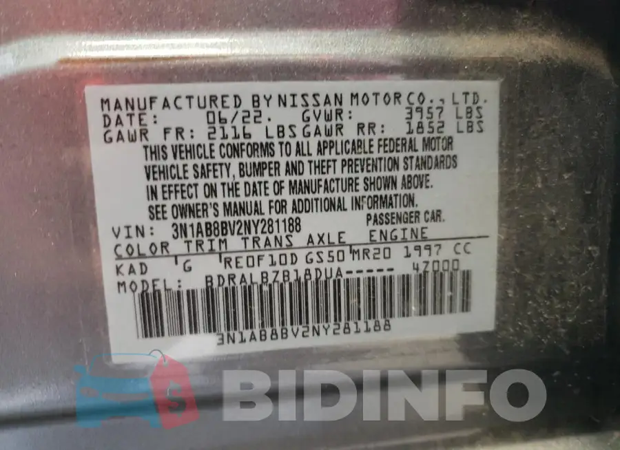 3N1AB8BV2NY281188 Photo# 12