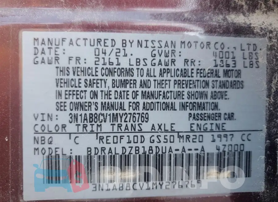 3N1AB8CV1MY276769 Photo# 11