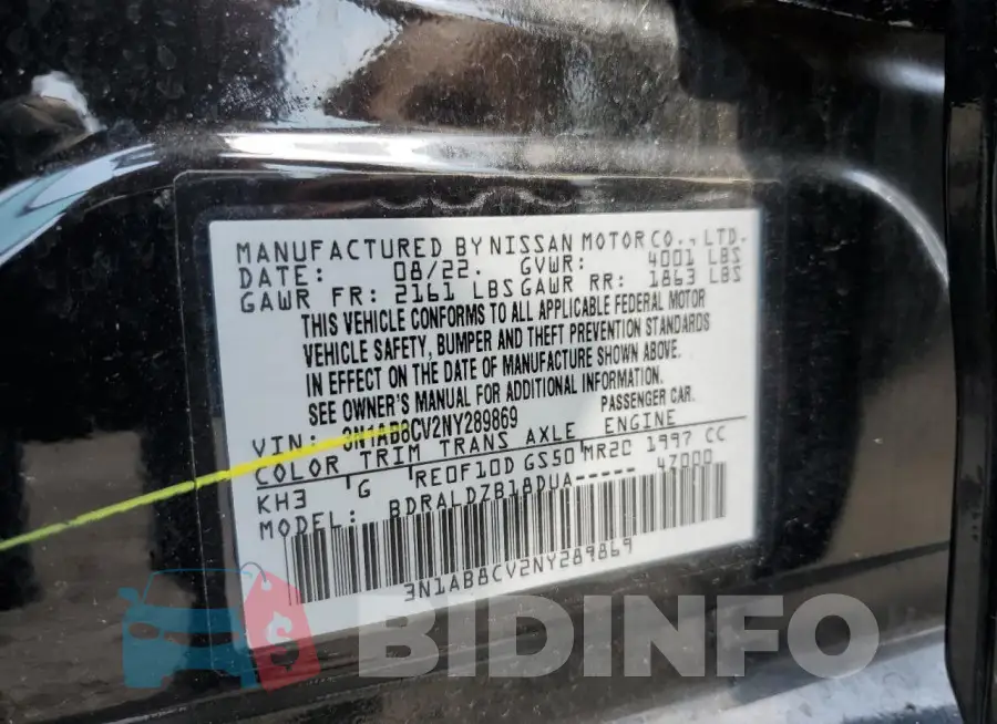 3N1AB8CV2NY289869 Photo# 12