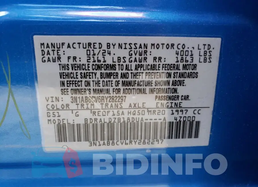 3N1AB8CV6RY282297 Photo# 12