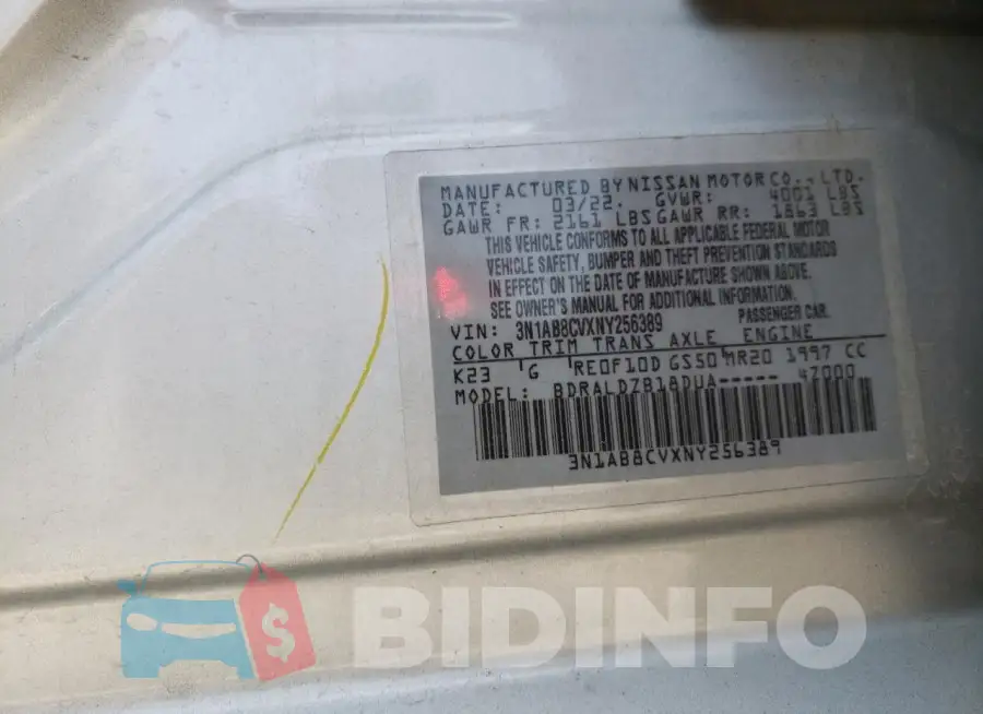 3N1AB8CVXNY256389 Photo# 13