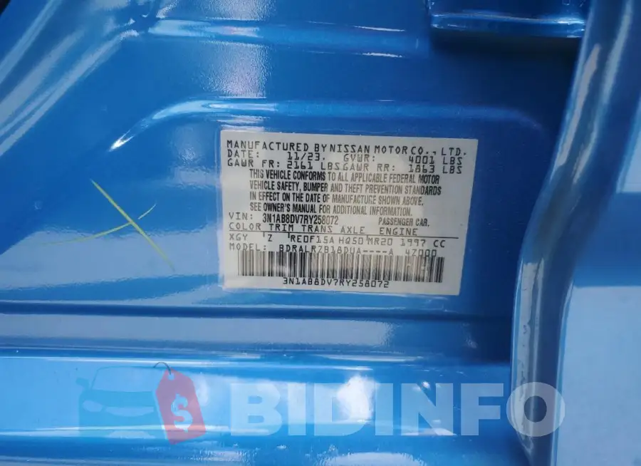 3N1AB8DV7RY258072 Photo# 13