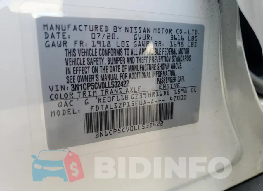3N1CP5CV0LL532422 Photo# 14