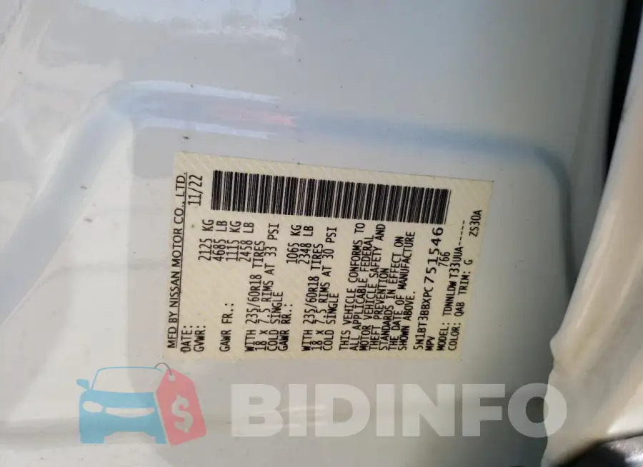 5N1BT3BBXPC751546 Photo# 14