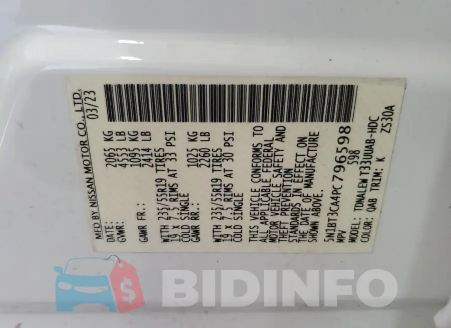 5N1BT3CA4PC796598 Photo# 14