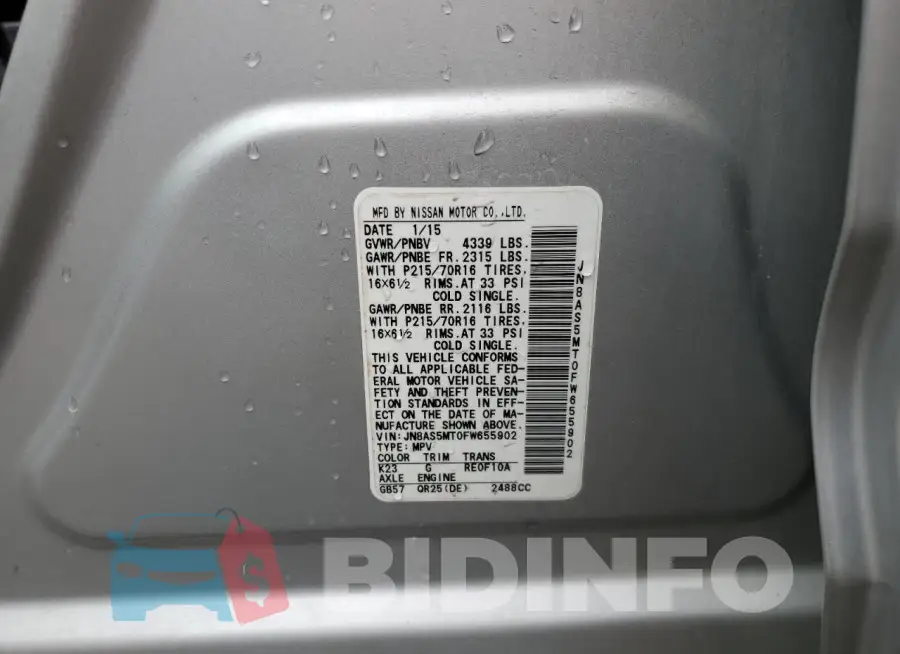JN8AS5MT0FW655902 Photo# 13