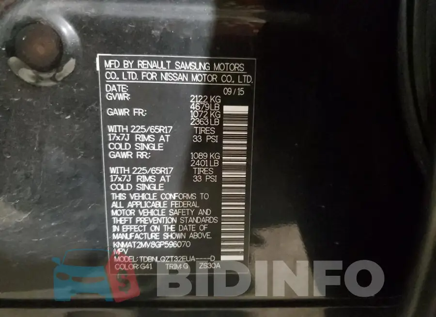 KNMAT2MV8GP596070 Photo# 13