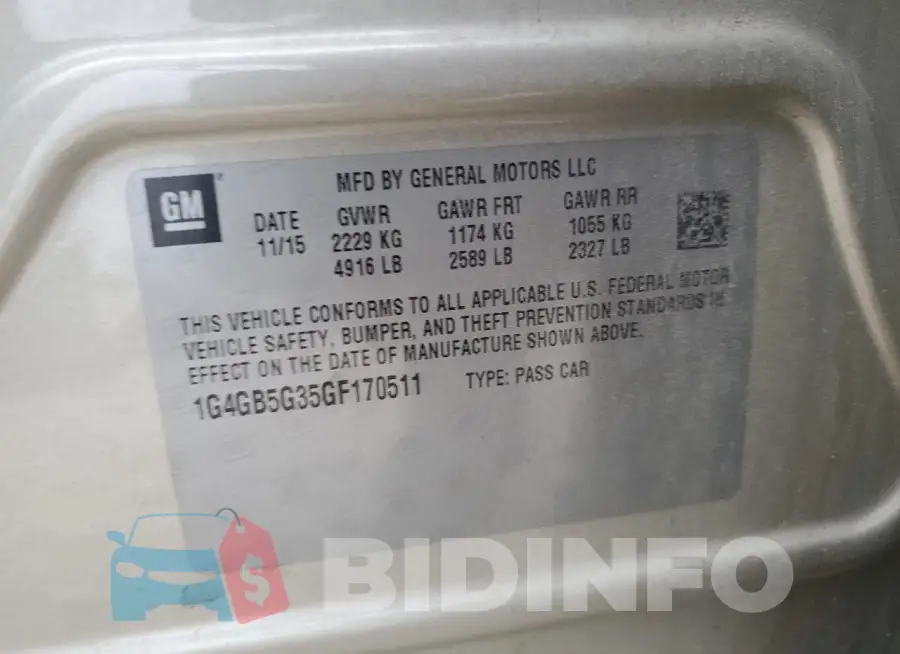 1G4GB5G35GF170511 Photo# 12