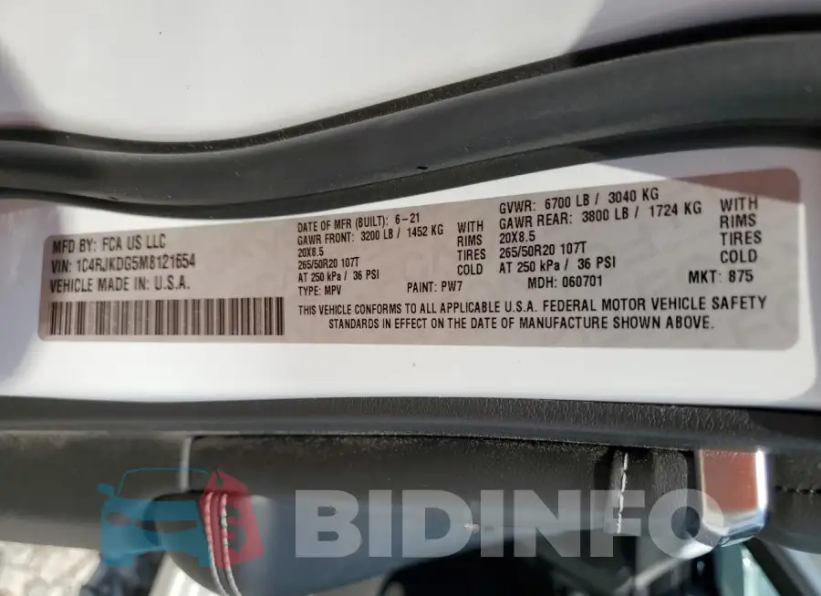 1C4RJKDG5M8121654 Photo# 13