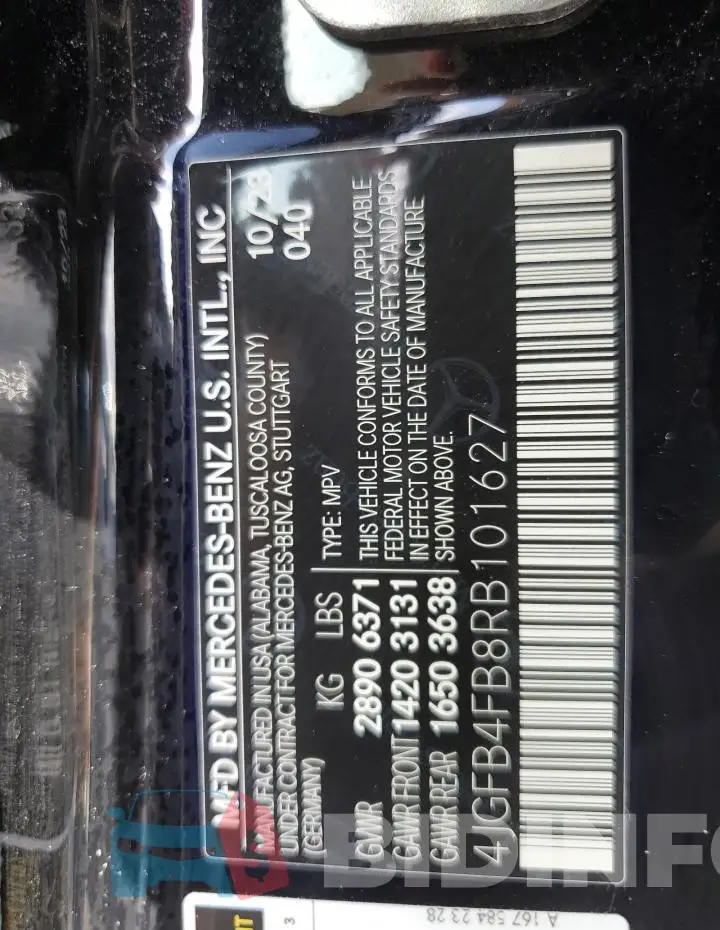 4JGFB4FB8RB101627 Photo# 13