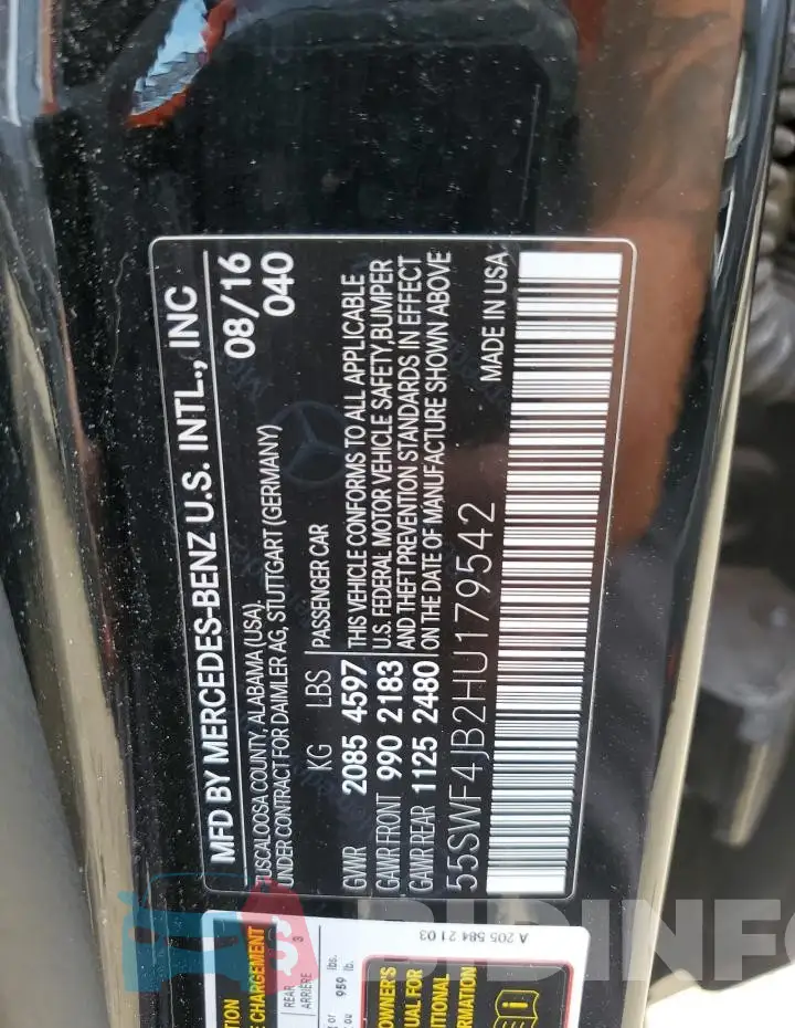 55SWF4JB2HU179542 Photo# 12