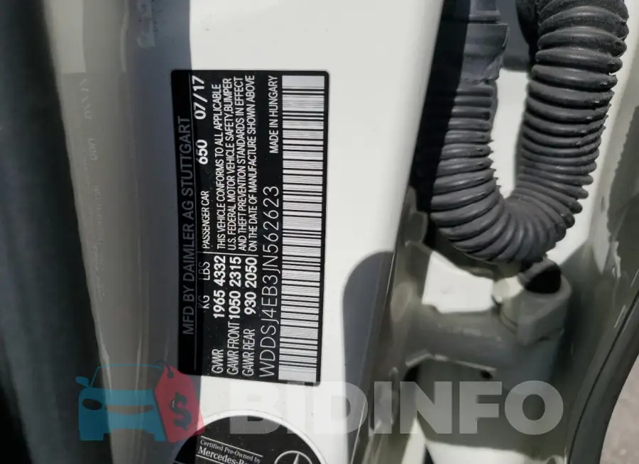 WDDSJ4EB3JN562623 Photo# 12