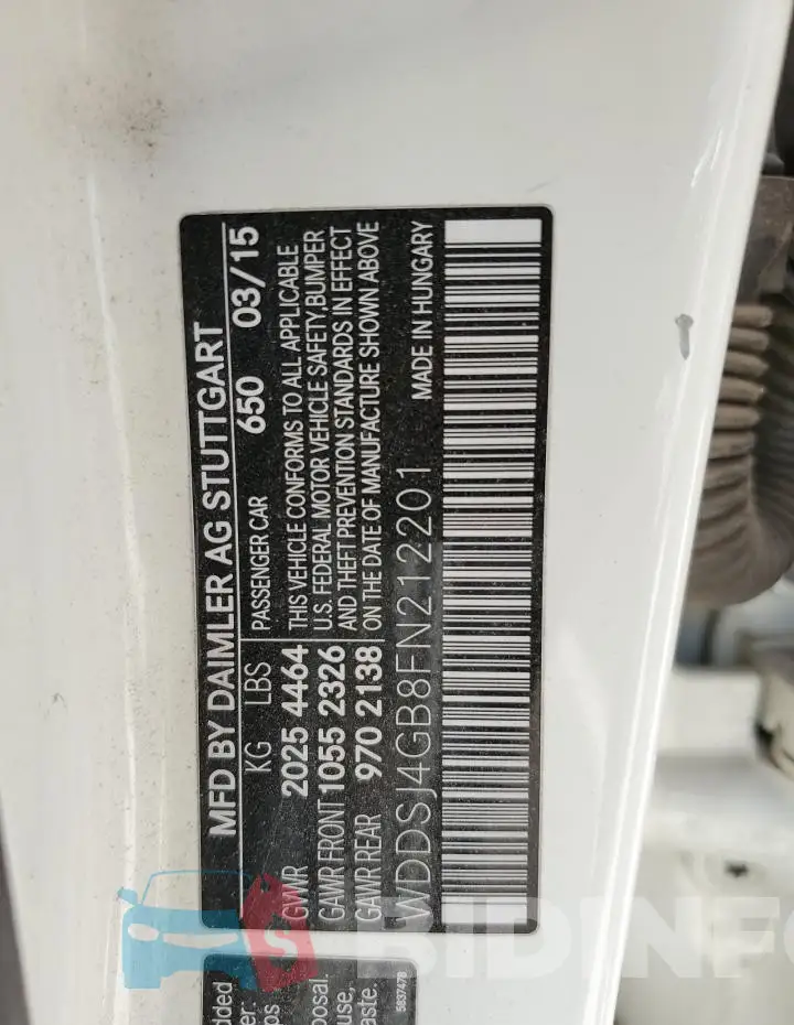 WDDSJ4GB8FN212201 Photo# 12