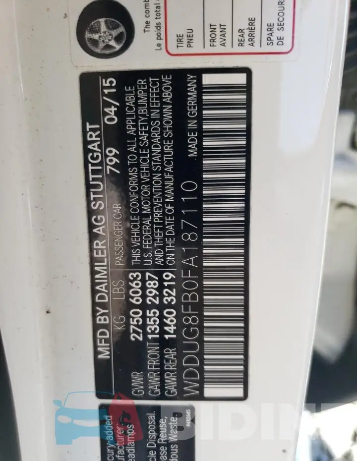 WDDUG8FB0FA187110 Photo# 12