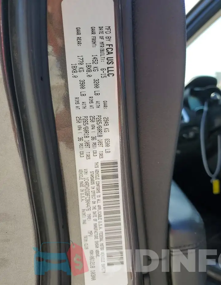 1C4RDHDG8FC904476 Photo# 14