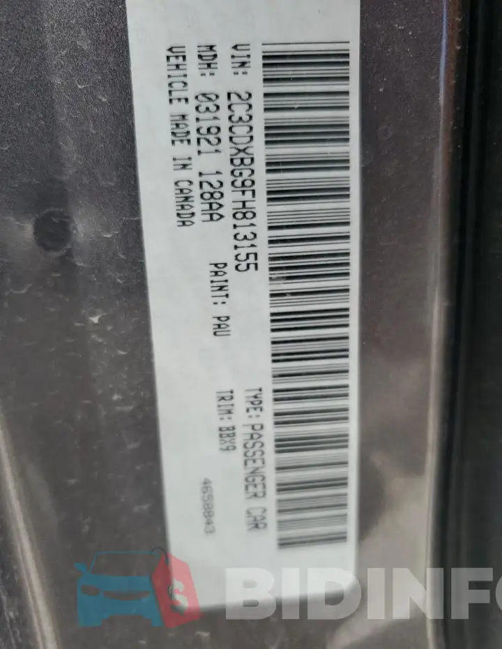 2C3CDXBG9FH813155 Photo# 13