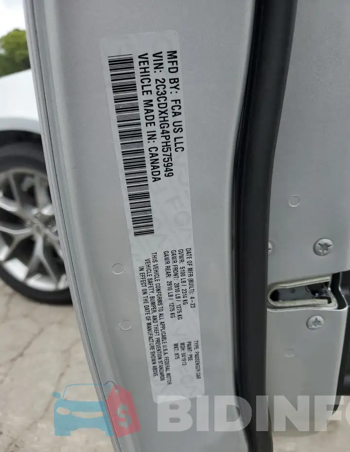 2C3CDXHG4PH575949 Photo# 13