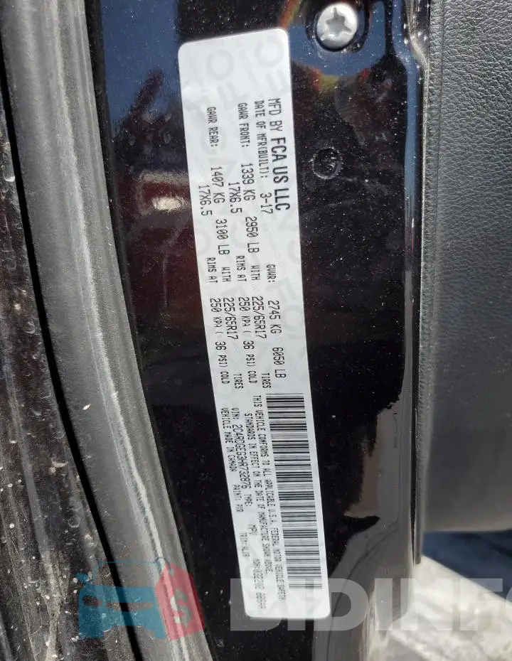 2C4RDGEG3HR732876 Photo# 14