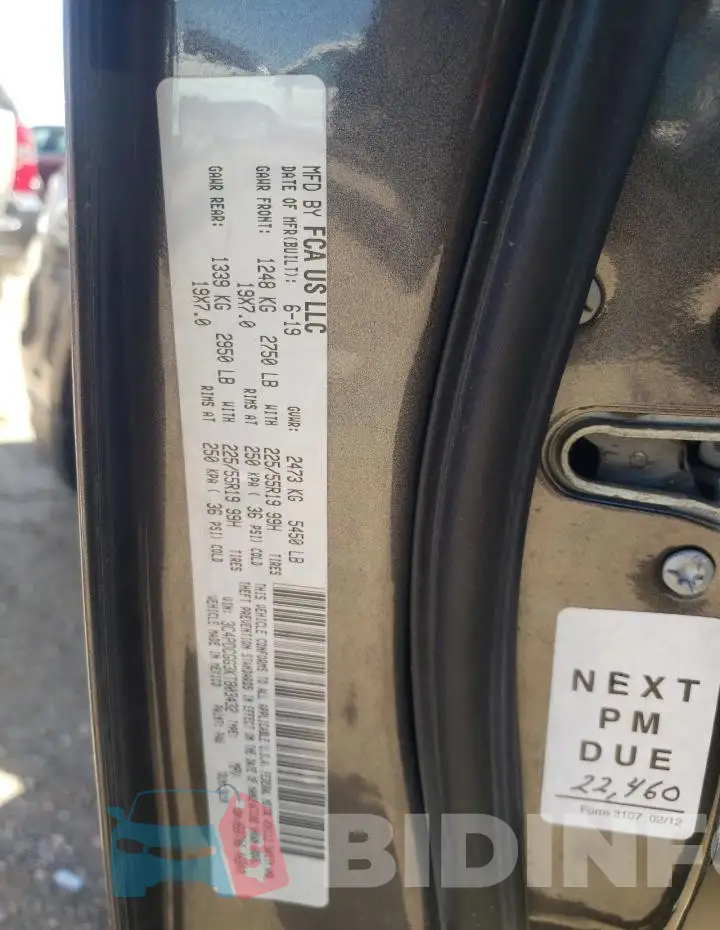3C4PDCGG3KT803432 Photo# 13