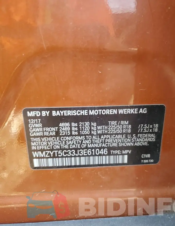 WMZYT5C33J3E61046 Photo# 12
