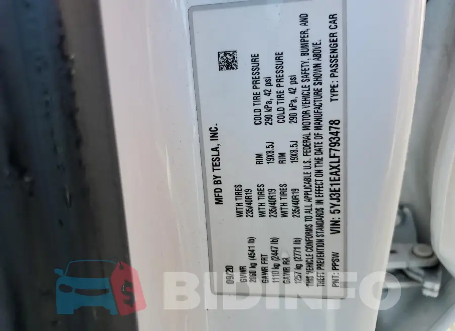 5YJ3E1EAXLF793478 Photo# 12