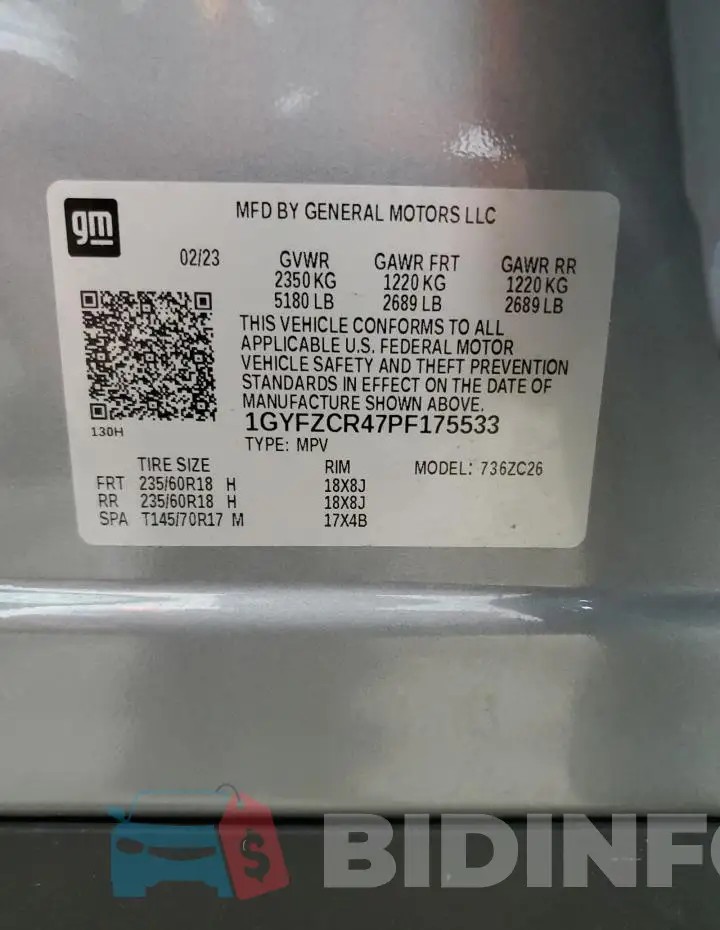 1GYFZCR47PF175533 Photo# 12