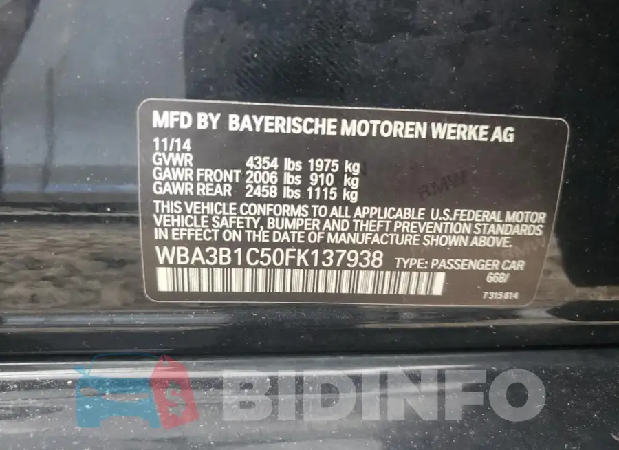 WBA3B1C50FK137938 Photo# 12