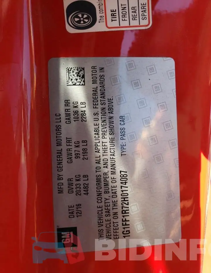1G1FF1R72H0174087 Photo# 13