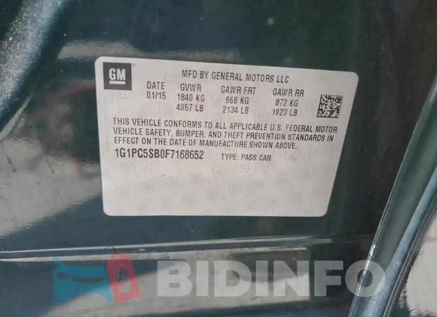 1G1PC5SB0F7168652 Photo# 12