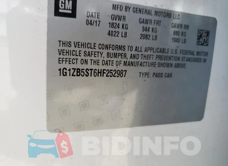 1G1ZB5ST6HF252987 Photo# 13