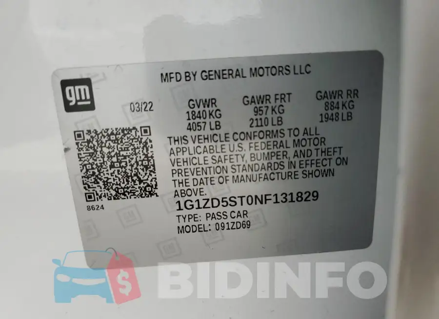 1G1ZD5ST0NF131829 Photo# 12