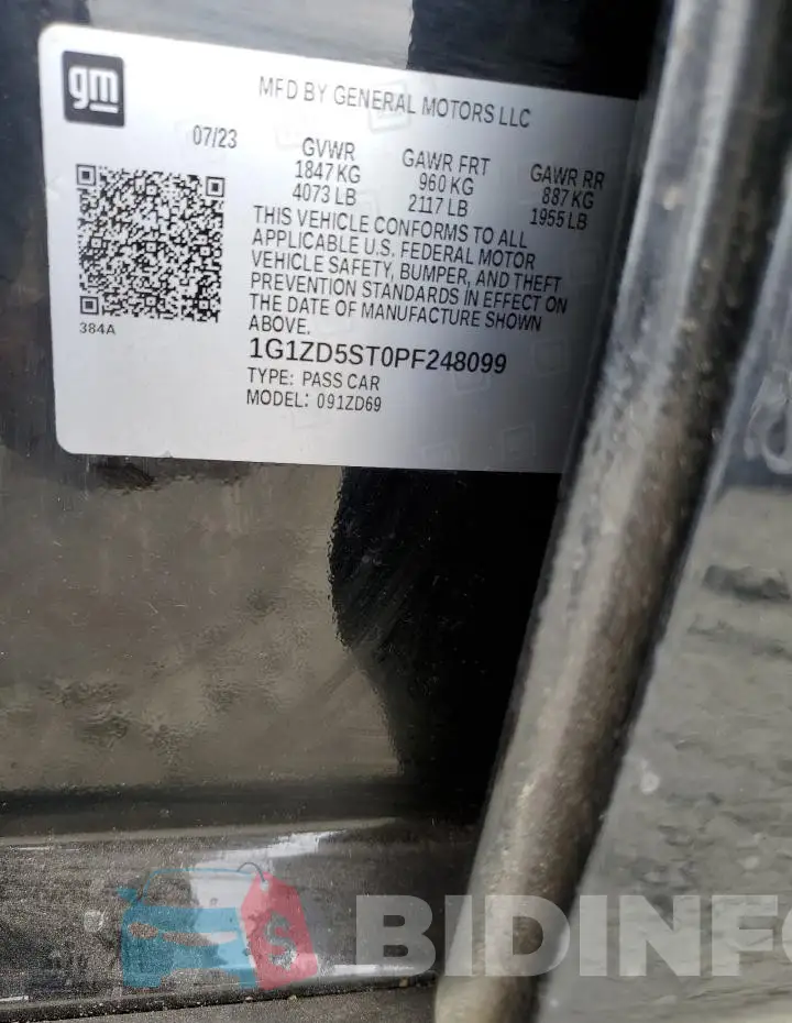 1G1ZD5ST0PF248099 Photo# 12