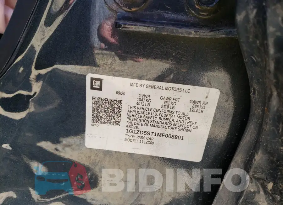 1G1ZD5ST1MF008801 Photo# 12