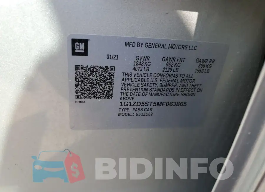 1G1ZD5ST5MF063865 Photo# 12