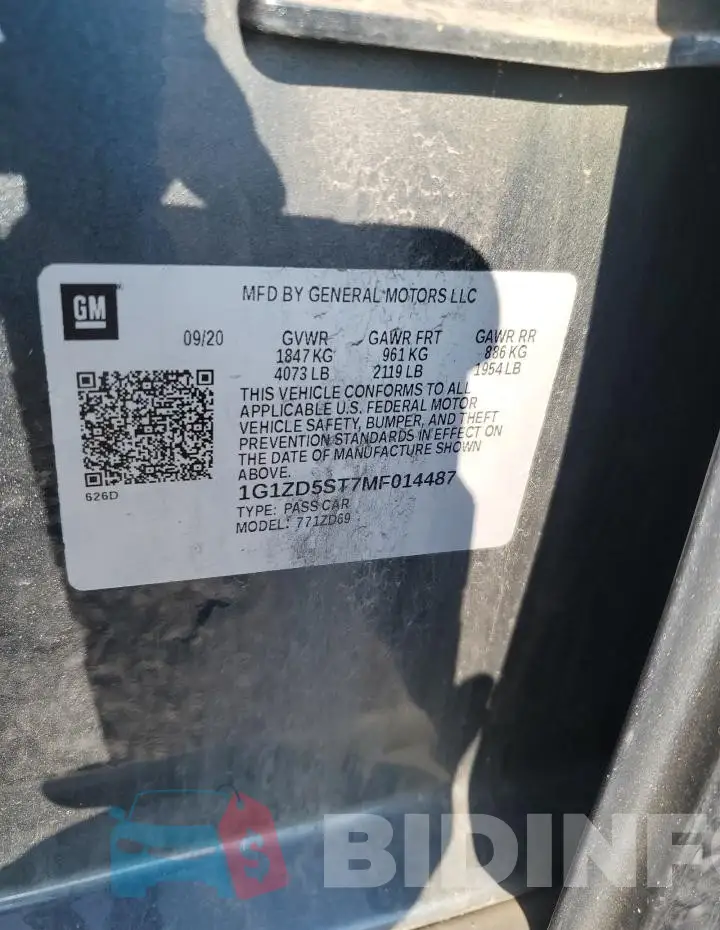 1G1ZD5ST7MF014487 Photo# 12