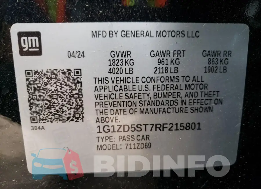 1G1ZD5ST7RF215801 Photo# 12