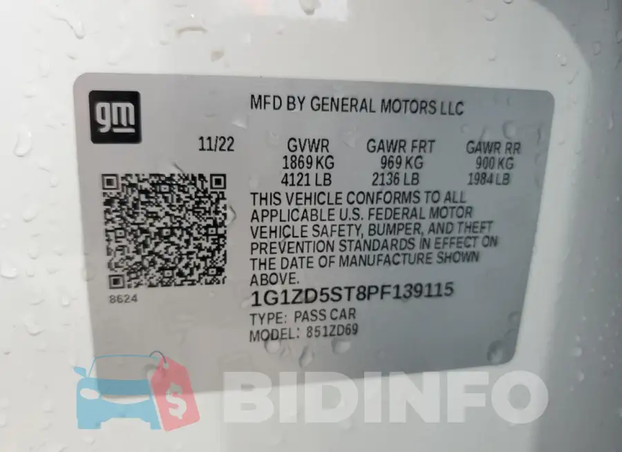 1G1ZD5ST8PF139115 Photo# 12