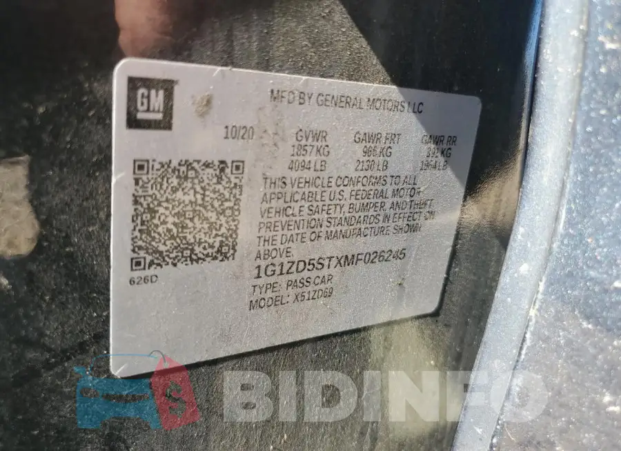1G1ZD5STXMF026245 Photo# 12