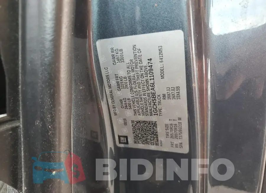 1GCHSBEA6L1109474 Photo# 12