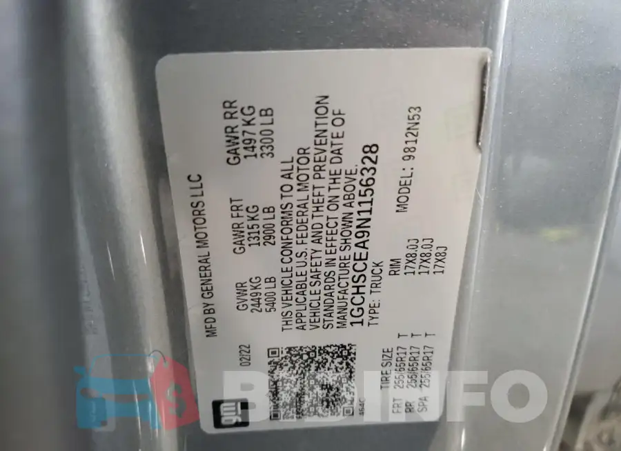1GCHSCEA9N1156328 Photo# 13