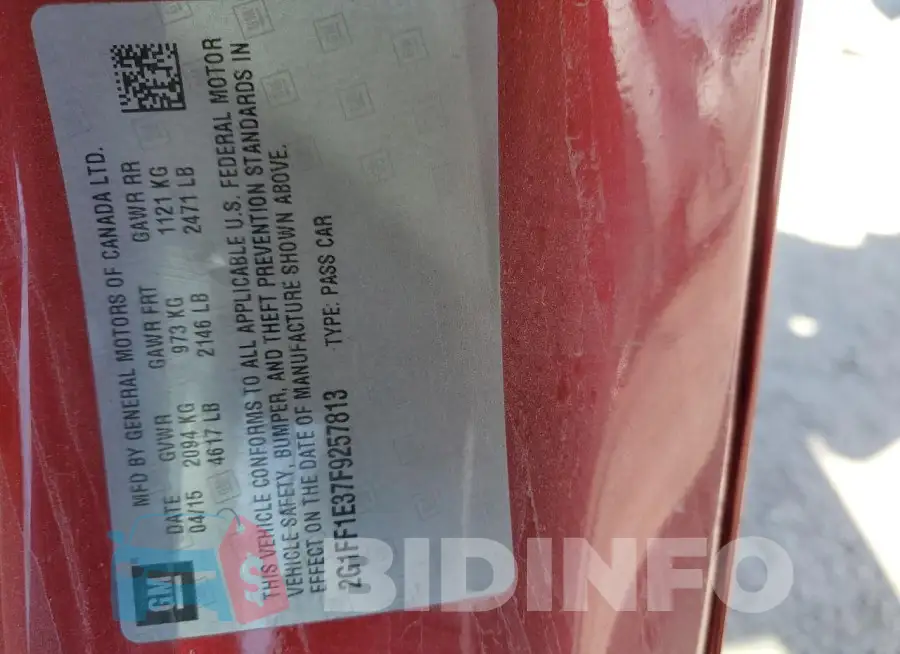 2G1FF1E37F9257813 Photo# 13