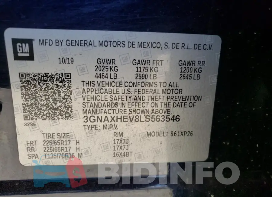 3GNAXHEV8LS563546 Photo# 13