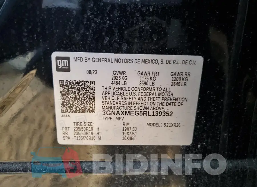 3GNAXMEG5RL139352 Photo# 13