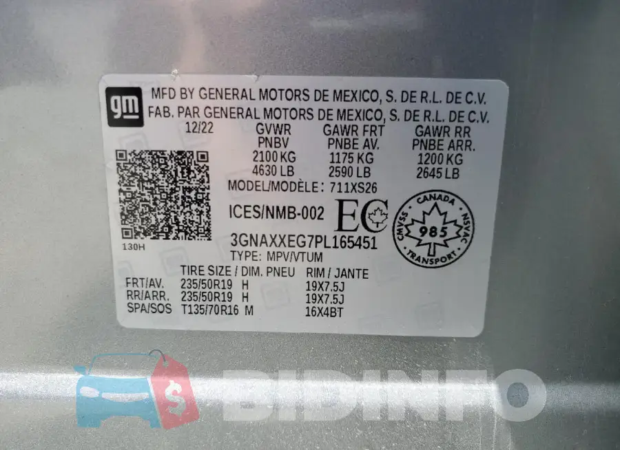 3GNAXXEG7PL165451 Photo# 12