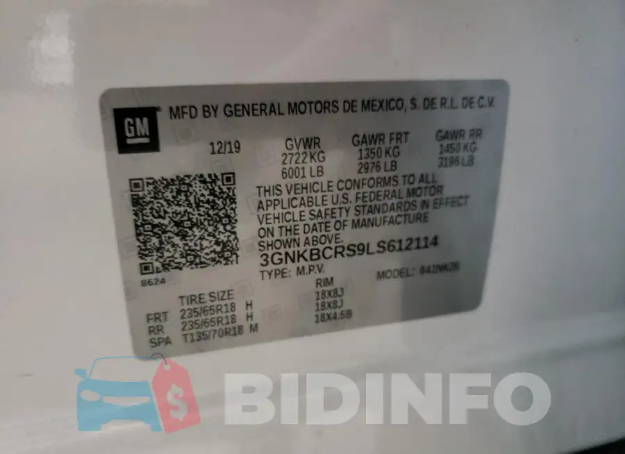 3GNKBCRS9LS612114 Photo# 13